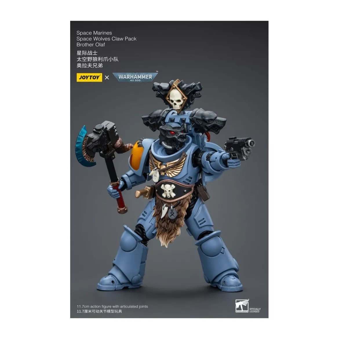 JoyToy Space Marines - Space Wolves - Claw Pack Brother Olaf 1/18 - Warhammer 40K