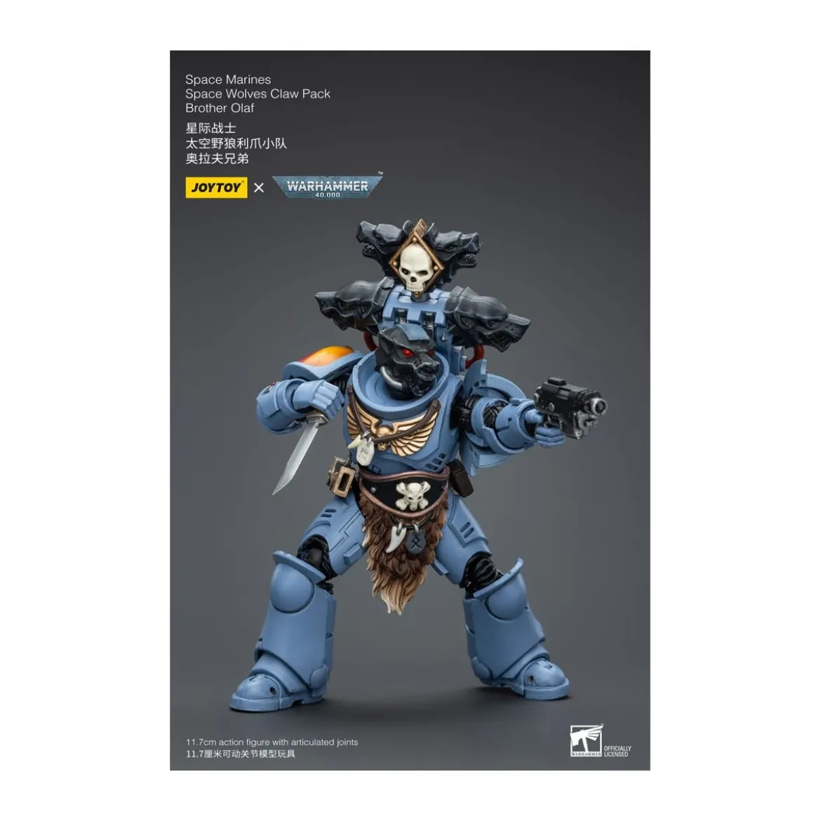 JoyToy Space Marines - Space Wolves - Claw Pack Brother Olaf 1/18 - Warhammer 40K
