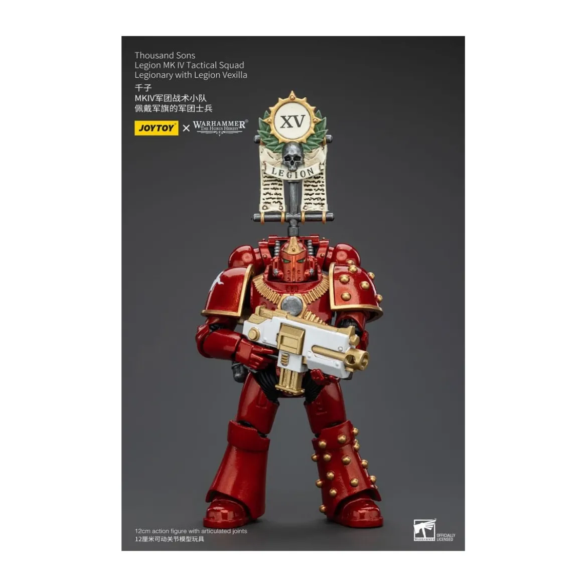 JoyToy Space Marines - Thousand sons - Legion MK IV Tactical Squad Legionary with Legion Vexilla