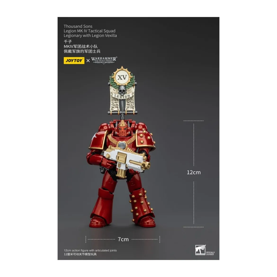 JoyToy Space Marines - Thousand sons - Legion MK IV Tactical Squad Legionary with Legion Vexilla