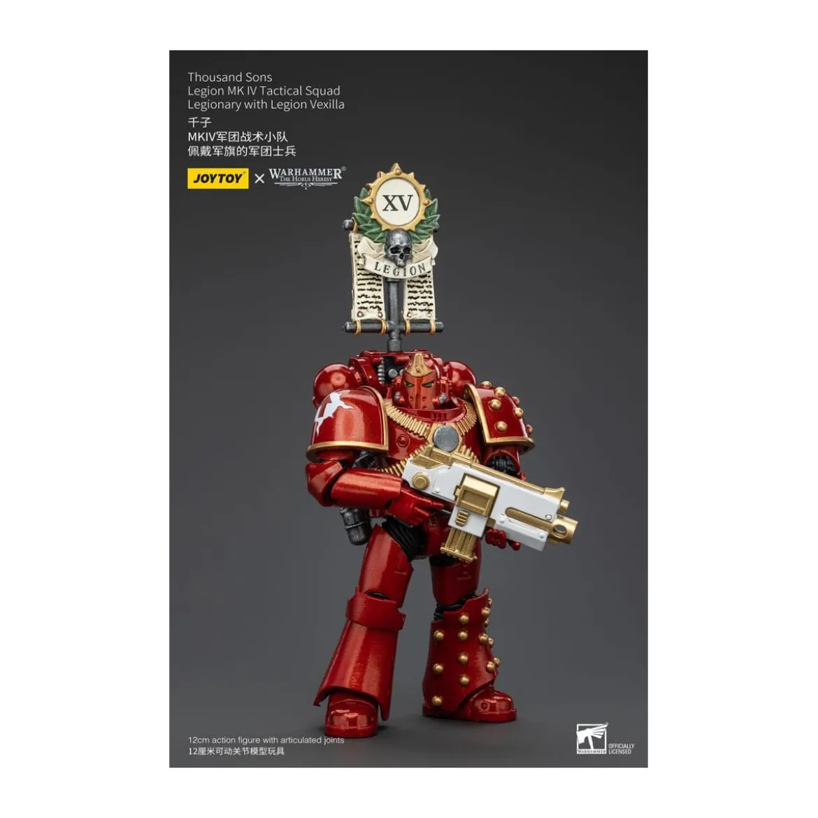JoyToy Space Marines - Thousand sons - Legion MK IV Tactical Squad Legionary with Legion Vexilla