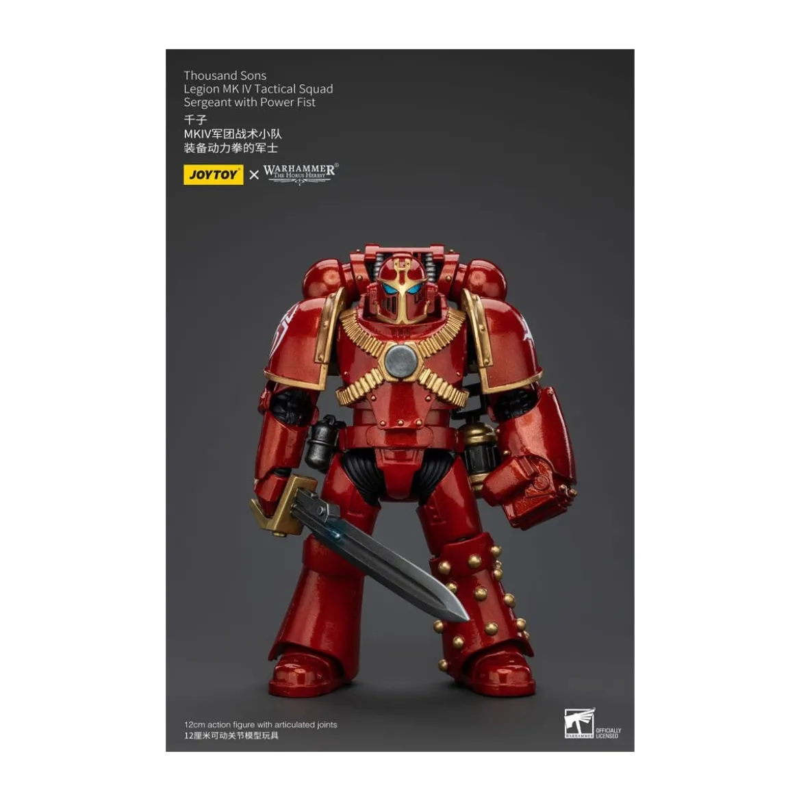 JoyToy Space Marines - Thousand sons - Legion MK IV Tactical Squad Sergeant with Power Fist