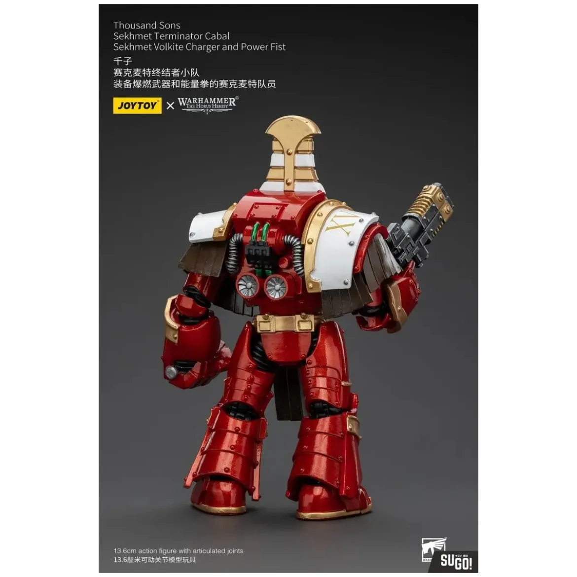 JoyToy Space Marines - Thousand sons Sekhmet Terminator Cabal - Sekhmet With Volkite Charger and Power Fist