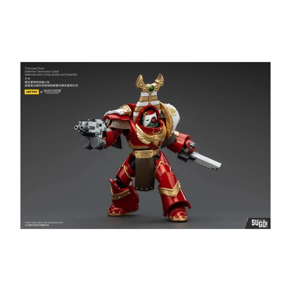 JoyToy Space Marines - Thousand sons Sekhmet Terminator Cabal - Sekhmet With Combi-Bolter And Chainfist - The Horus Heresy