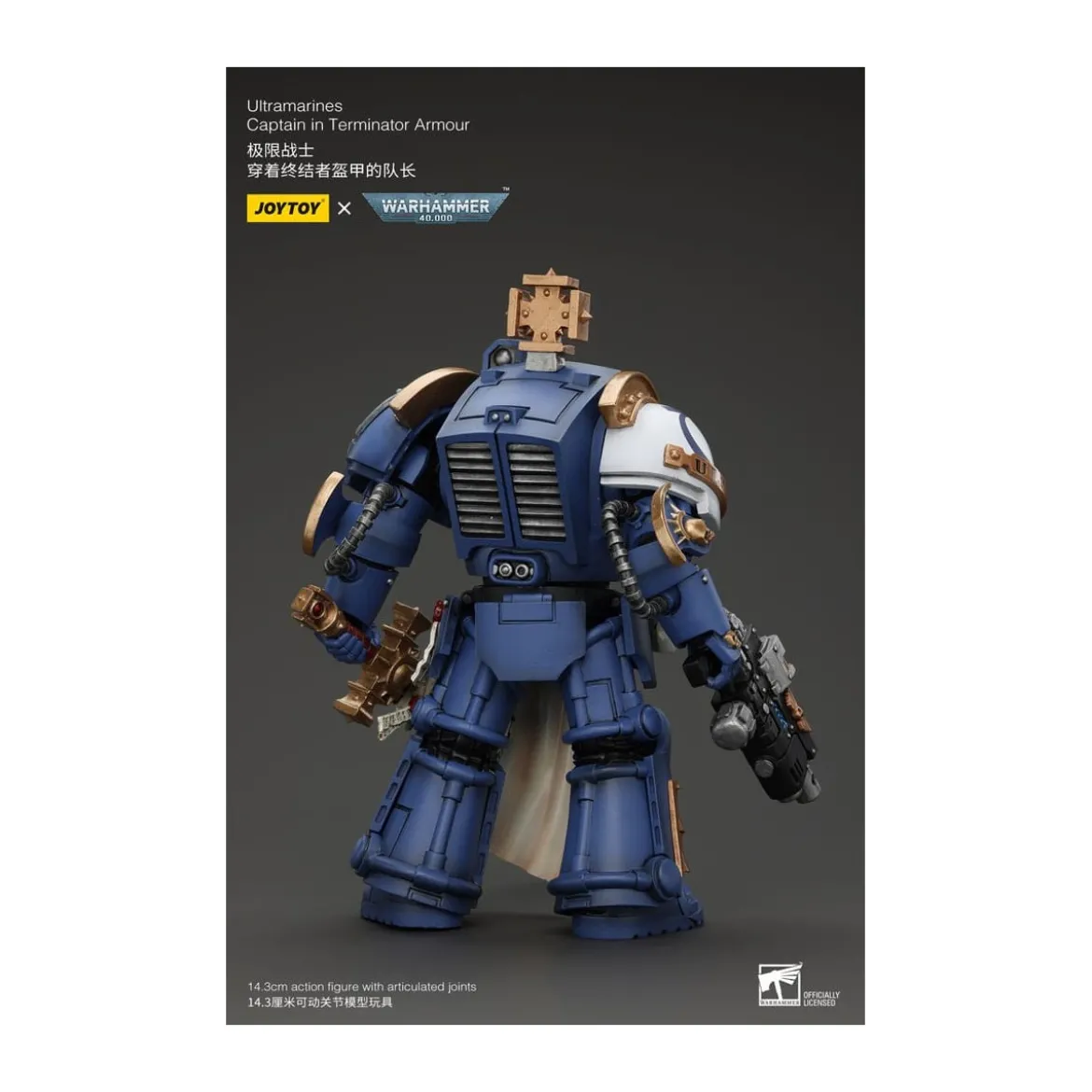 JoyToy - Space Marines - Ultramarines - Ultramarines Captain In Terminator Armour 1/18