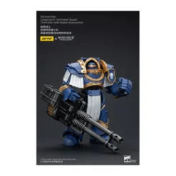 JoyToy - Space Marines - Ultramarines - Cataphractii Terminator Squad - Terminator with Reaper Autocannon 1/18