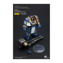 JoyToy - Space Marines - Ultramarines - Cataphractii Terminator Squad - Terminator with Reaper Autocannon 1/18
