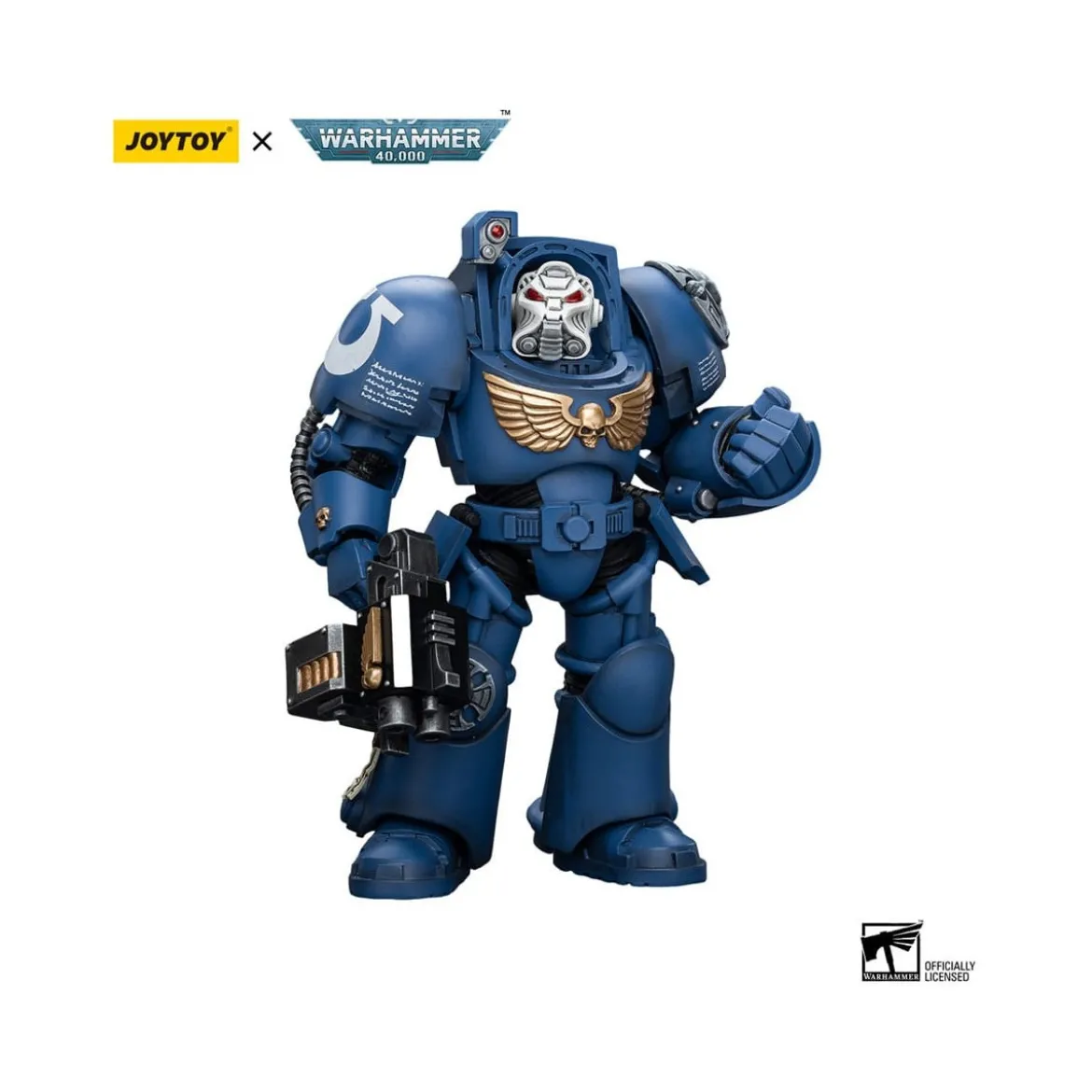 JoyToy Space Marines - Ultramarines - Terminator Squad Terminator with Storm Bolter 1/18 - Warhammer 40K