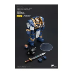 JoyToy - Space Marines - Ultramarines - Cataphractii Terminator Squad - Sergeant with Power Sword 1/18