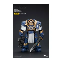 JoyToy - Space Marines - Ultramarines - Cataphractii Terminator Squad - Sergeant with Power Sword 1/18