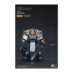 JoyToy - Space Marines - Ultramarines - Cataphractii Terminator Squad - Sergeant with Power Sword 1/18