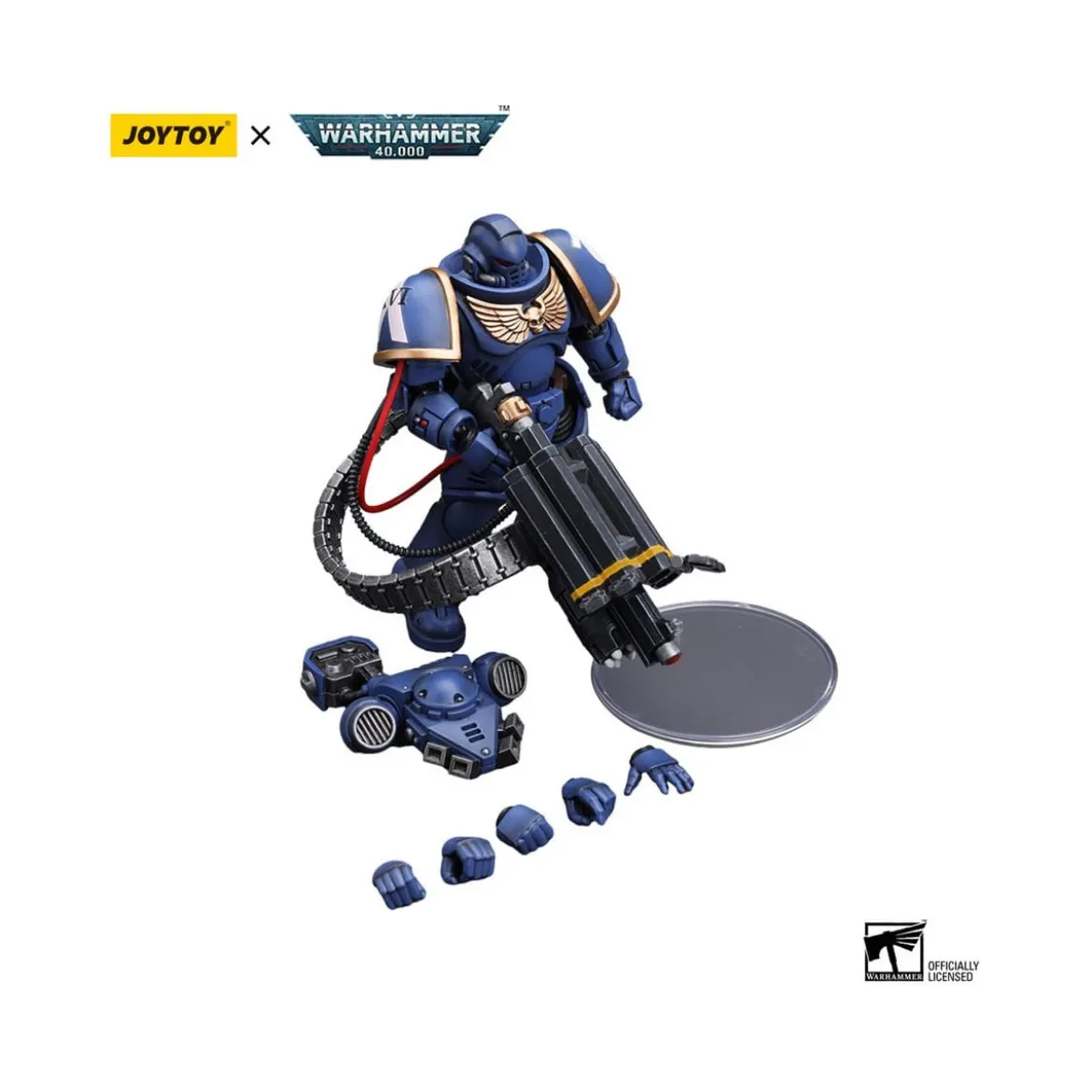 JoyToy Space Marines - Ultramarines - Desolation Marine with Castellan Launcher (Superfrag) 1/18