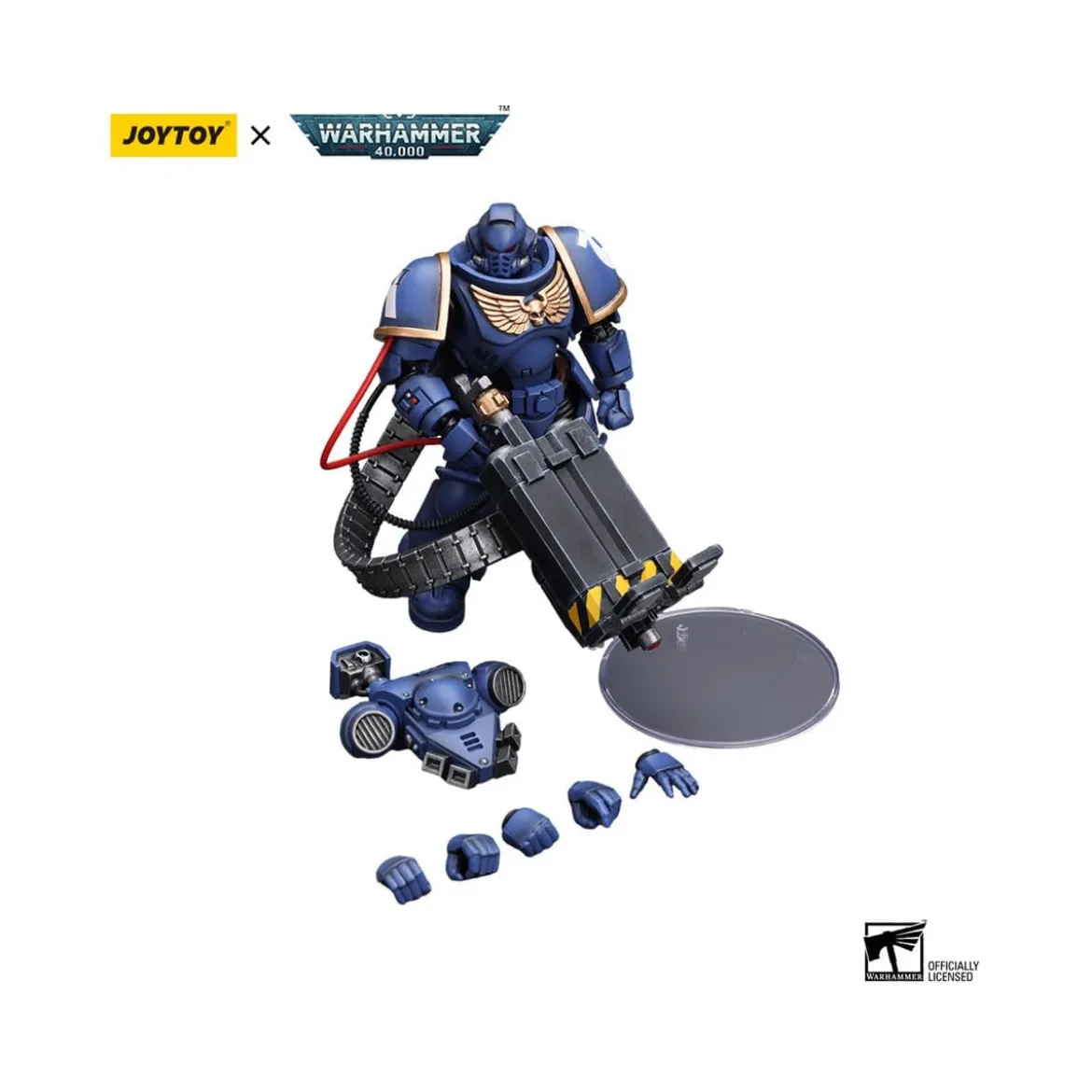 JoyToy Space Marines - Ultramarines - Desolation Marine with Castellan Launcher (Superkrak) 1/18