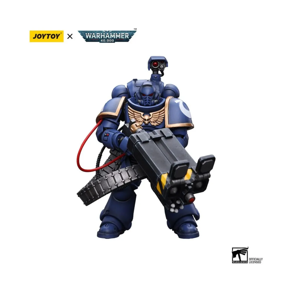 JoyToy Space Marines - Ultramarines - Desolation Marine with Castellan Launcher (Superkrak) 1/18