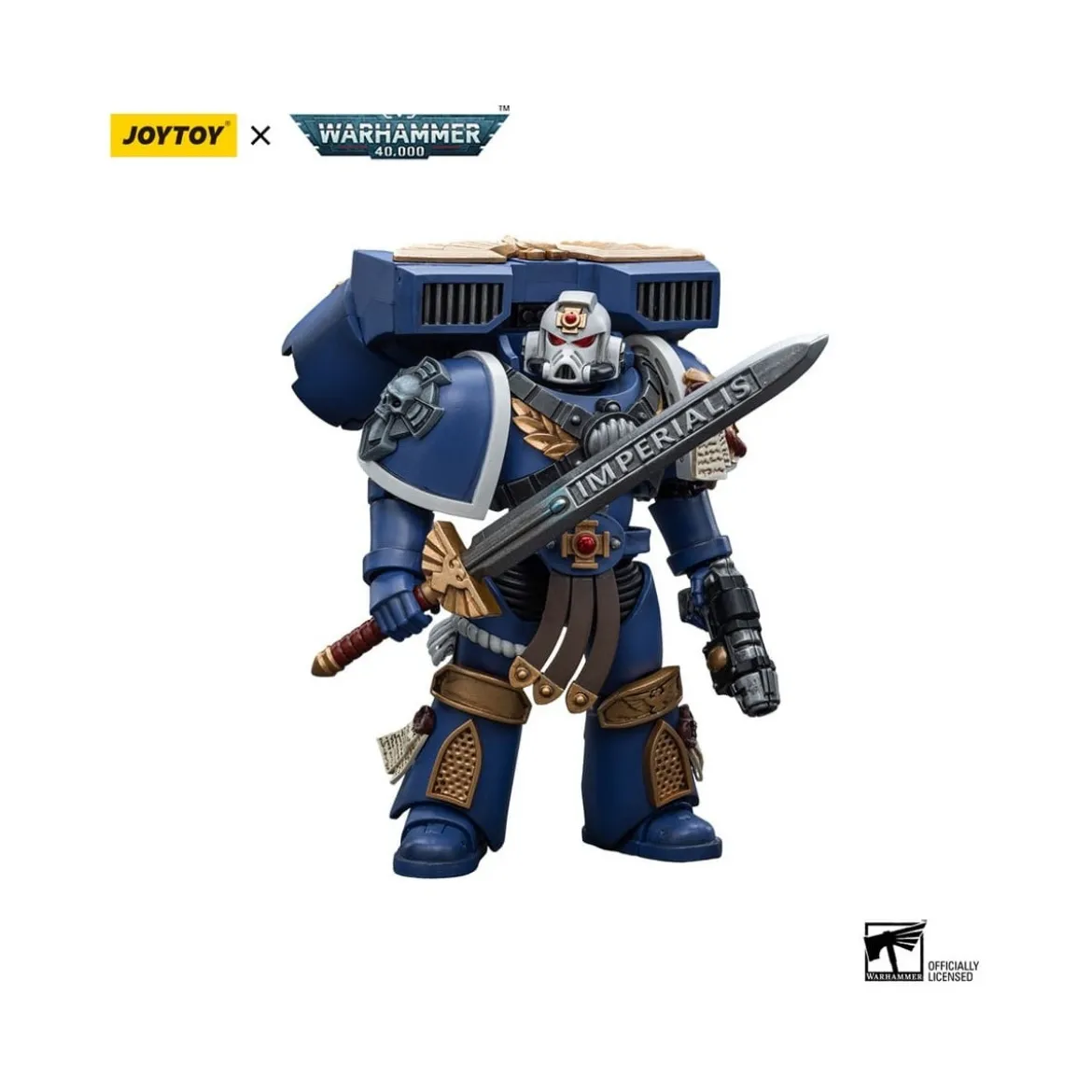 JoyToy Space Marines - Ultramarines - Vanguard Veteran Sergent 1/18 - Warhammer 40K