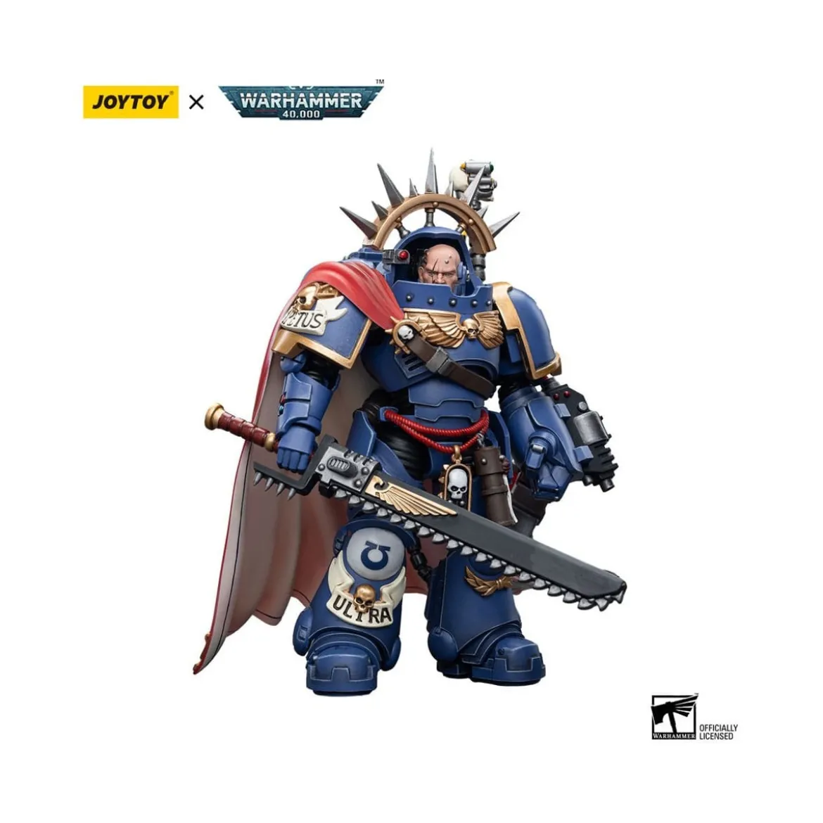 JoyToy Space Marines - Ultramarines - Ultramarines Captain in Gravis Armour 1/18 - Warhammer 40K