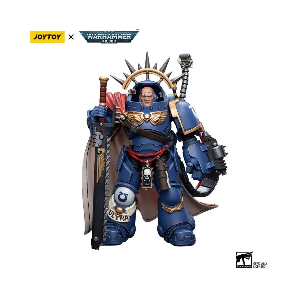JoyToy Space Marines - Ultramarines - Ultramarines Captain in Gravis Armour 1/18 - Warhammer 40K