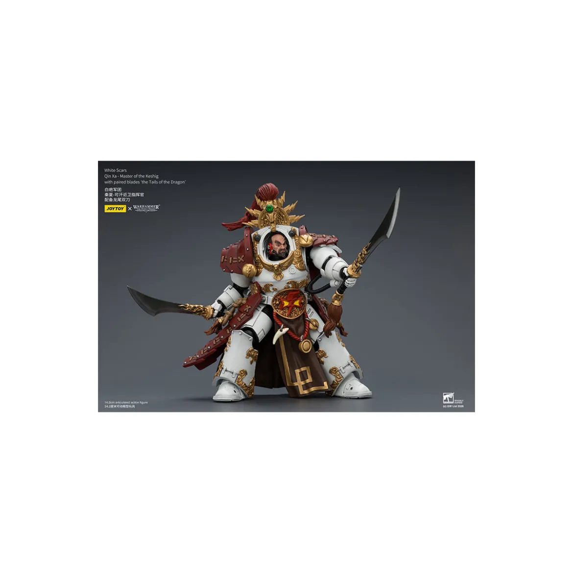 JoyToy Space Marines - White Scars - Qin Xa-Master of the Keshig with paired blades "theTails of the Dragon" 1/18