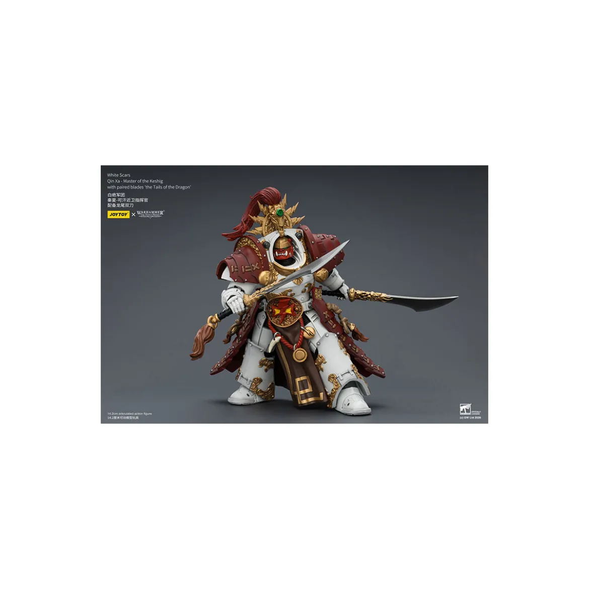JoyToy Space Marines - White Scars - Qin Xa-Master of the Keshig with paired blades "theTails of the Dragon" 1/18