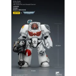 JoyToy Space Marines - White Scars - Terminator 3 with Power Fist and Assault Cannon 1/18 - Warhammer 40k