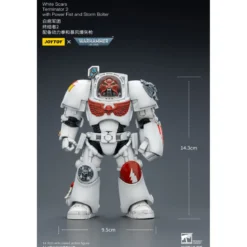 JoyToy Space Marines - White Scars - Terminator 2 with Power Fist and Storm Bolter 1/18 - Warhammer 40k