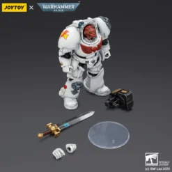 JoyToy Space Marines - White Scars - Terminator 1 with Power Sword and Storm Bolter 1/18 - Warhammer 40k