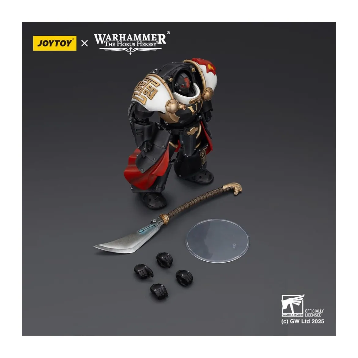 JoyToy Space Marines - White Scars - Ebon Keshig Terminator 1 with Power Glaive 1/18 - The Horus Heresy