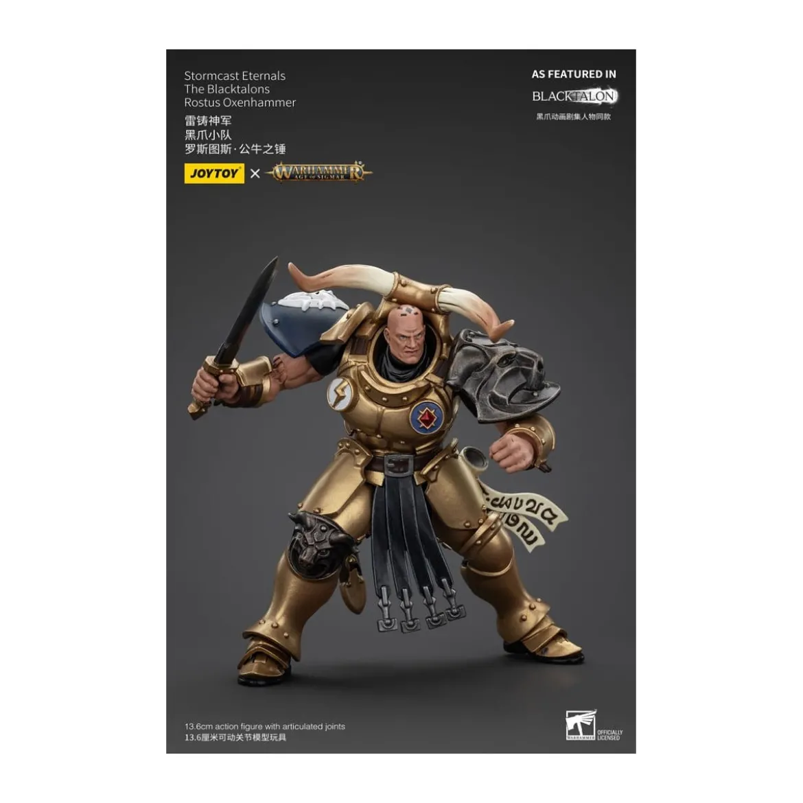 JoyToy - Stormcast Eternals The Blacktalons - Rostus Oxen hammer 1/18 - Warhammer Age of Sigmar