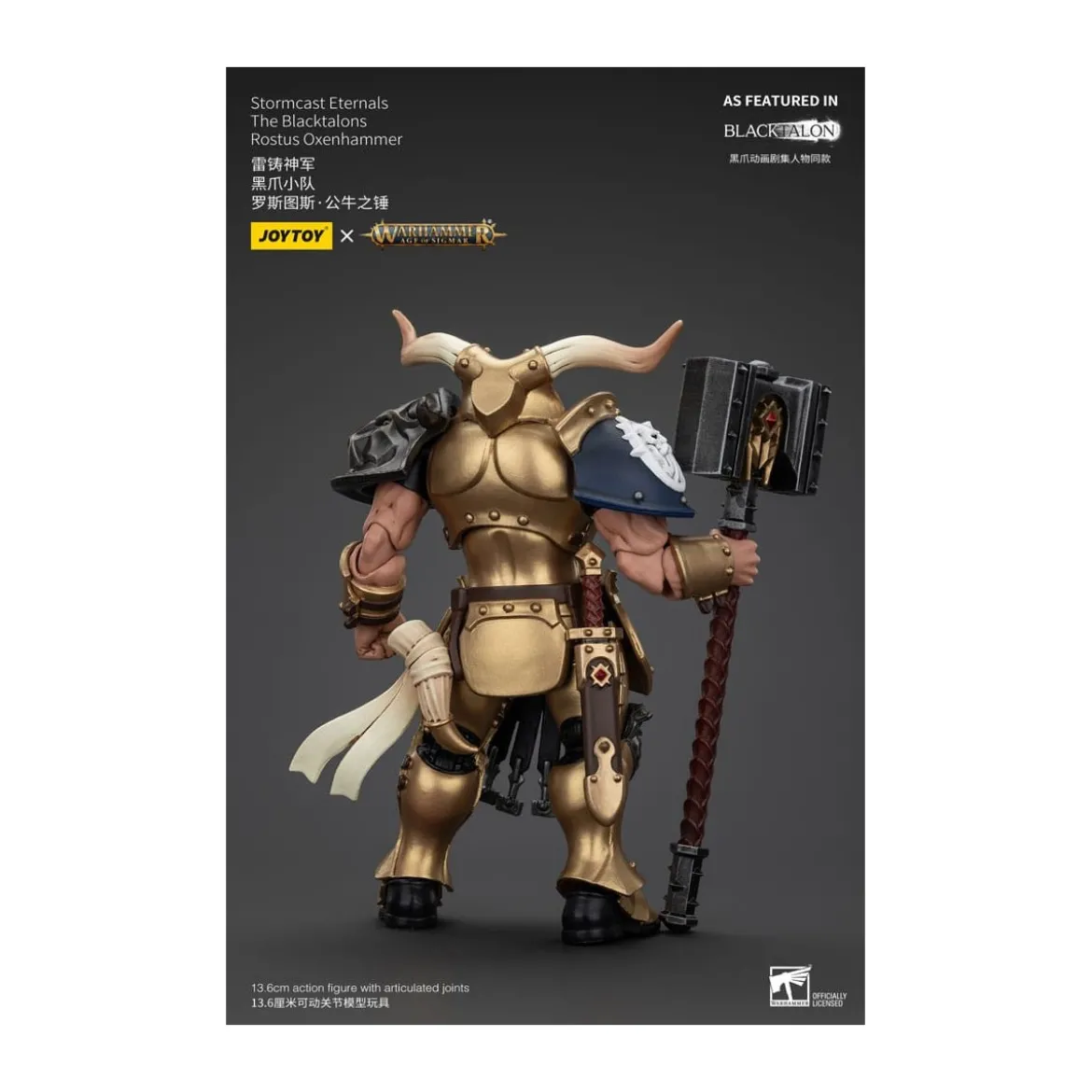 JoyToy - Stormcast Eternals The Blacktalons - Rostus Oxen hammer 1/18 - Warhammer Age of Sigmar