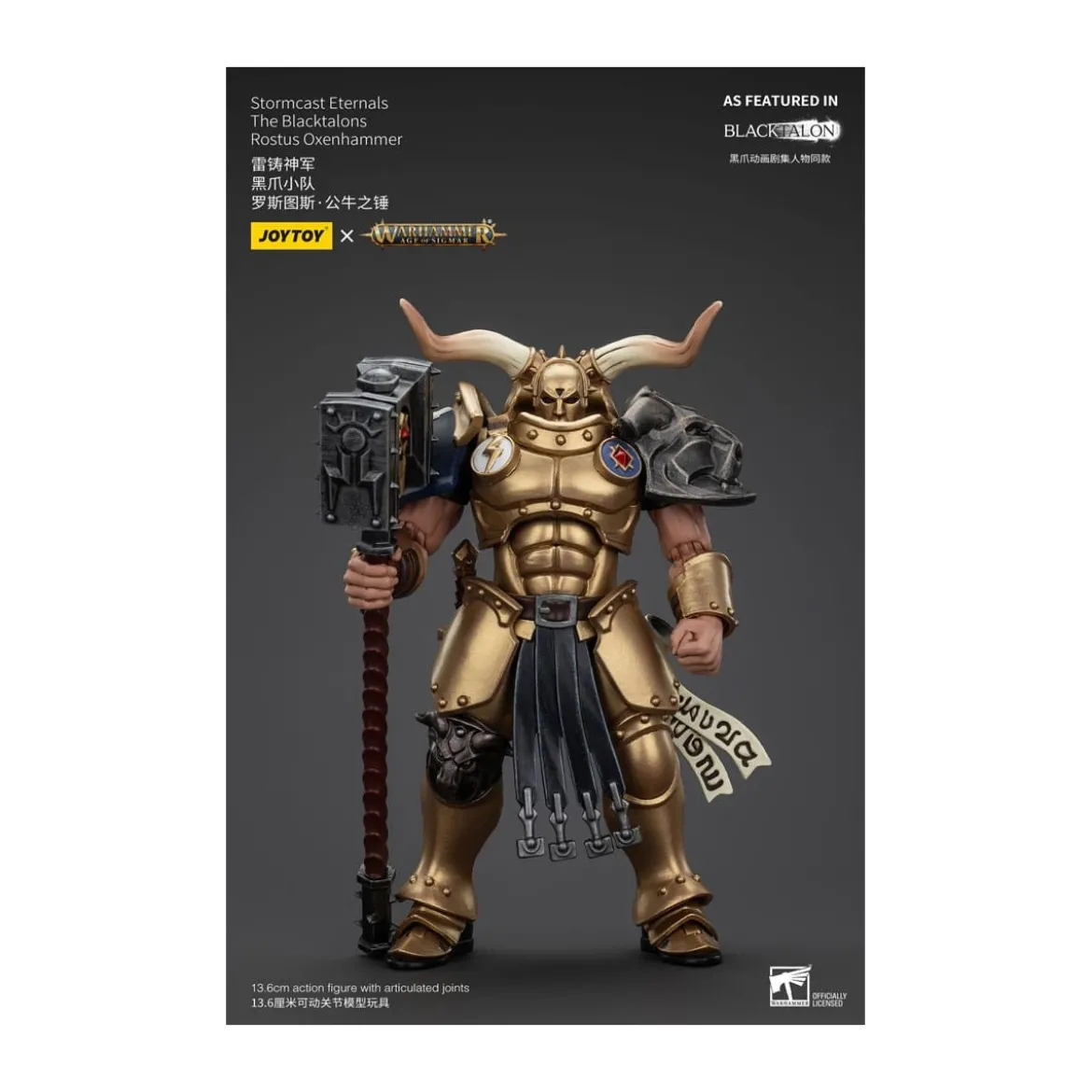 JoyToy - Stormcast Eternals The Blacktalons - Rostus Oxen hammer 1/18 - Warhammer Age of Sigmar