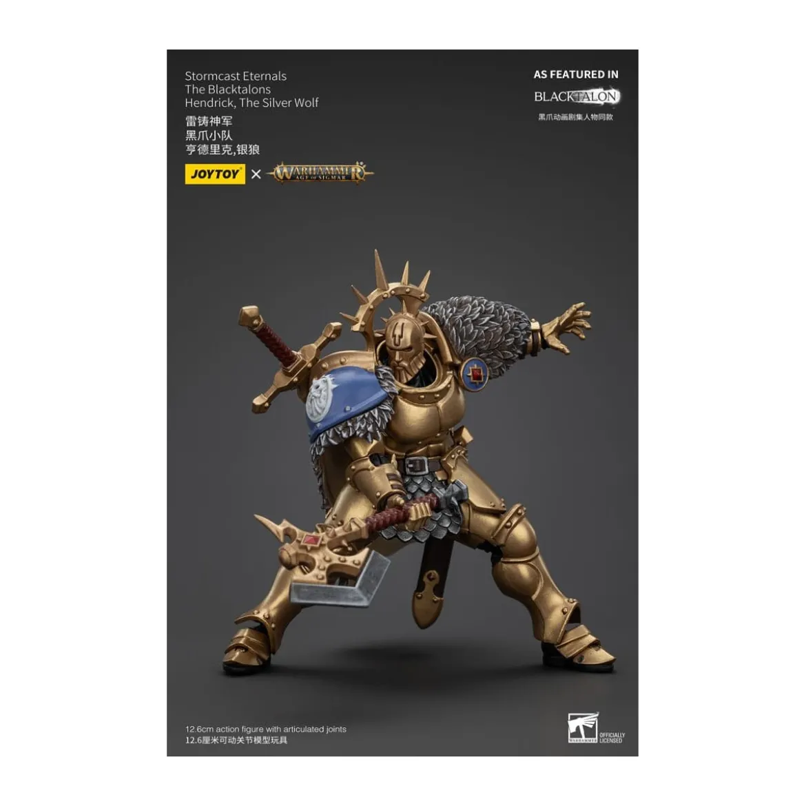 JoyToy - Stormcast Eternals The Blacktalons - Hendrick The Silver Wolf 1/18 - Warhammer Age of Sigmar