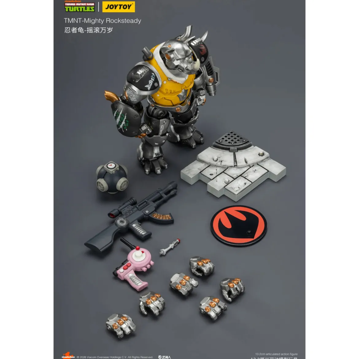 JoyToy TMNT - Mighty Rocksteady - Teenage Mutant Ninja Turtles 1/18
