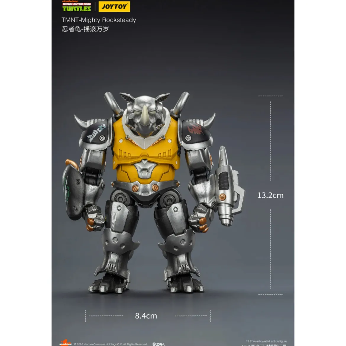 JoyToy TMNT - Mighty Rocksteady - Teenage Mutant Ninja Turtles 1/18