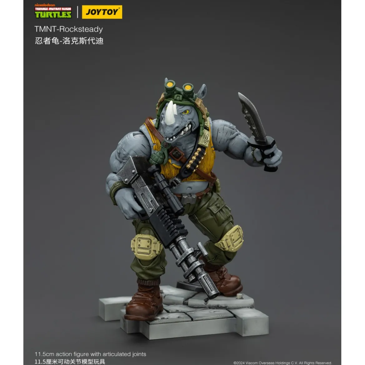 JoyToy TMNT - Rocksteady - Teenage Mutant Ninja Turtles 1/18