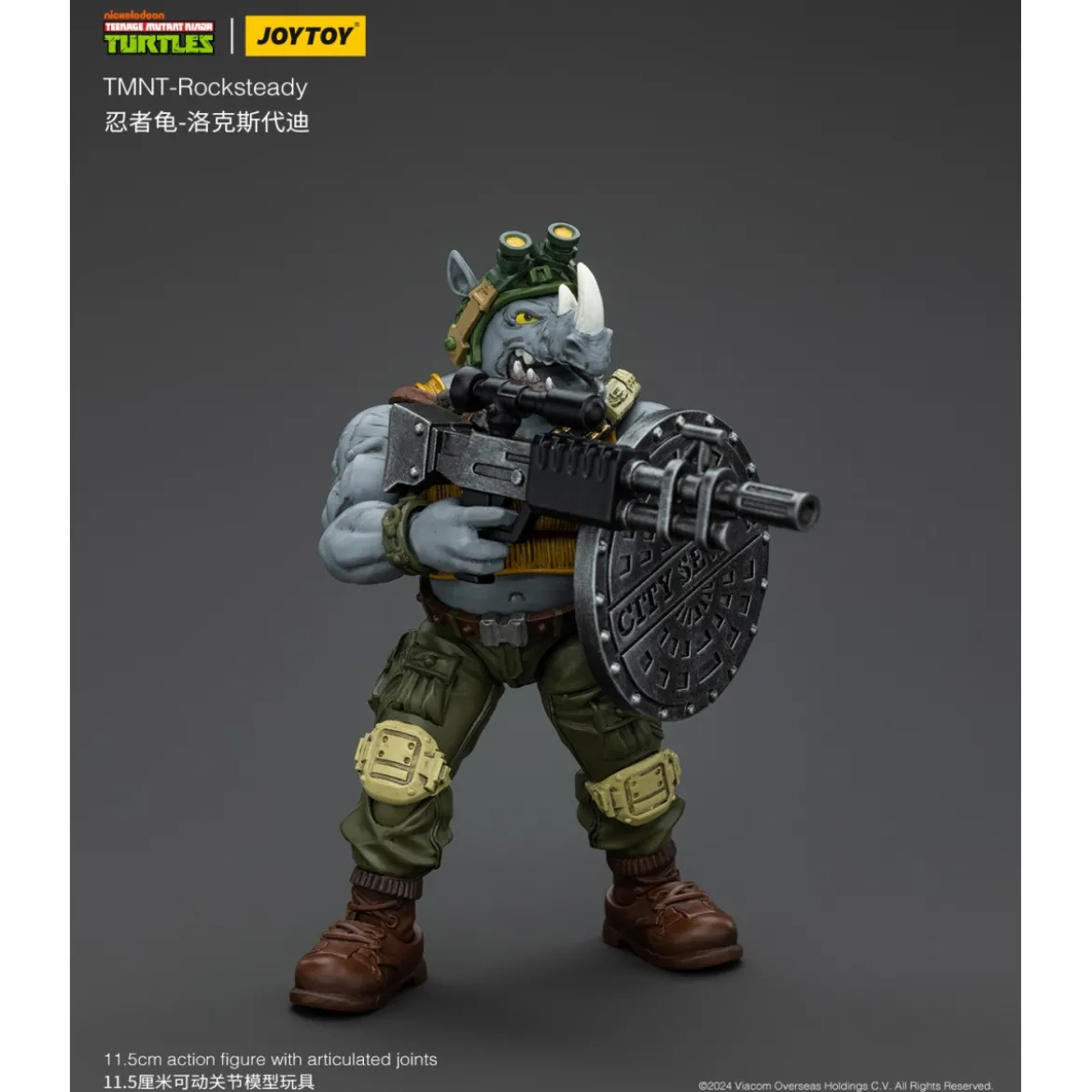 JoyToy TMNT - Rocksteady - Teenage Mutant Ninja Turtles 1/18