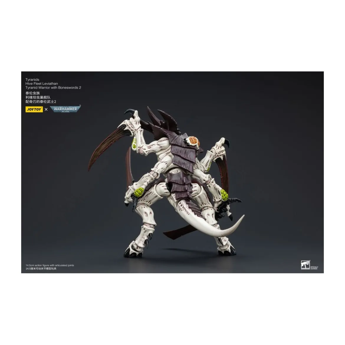 JoyToy Tyranids - Hive Fleet Leviathan Warrior with Boneswords 2 1/18 - Warhammer 40K