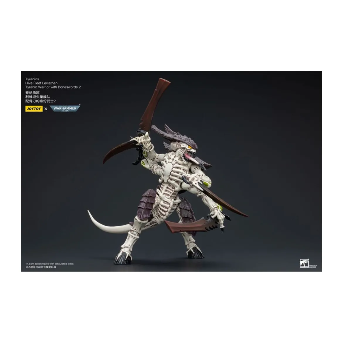 JoyToy Tyranids - Hive Fleet Leviathan Warrior with Boneswords 2 1/18 - Warhammer 40K