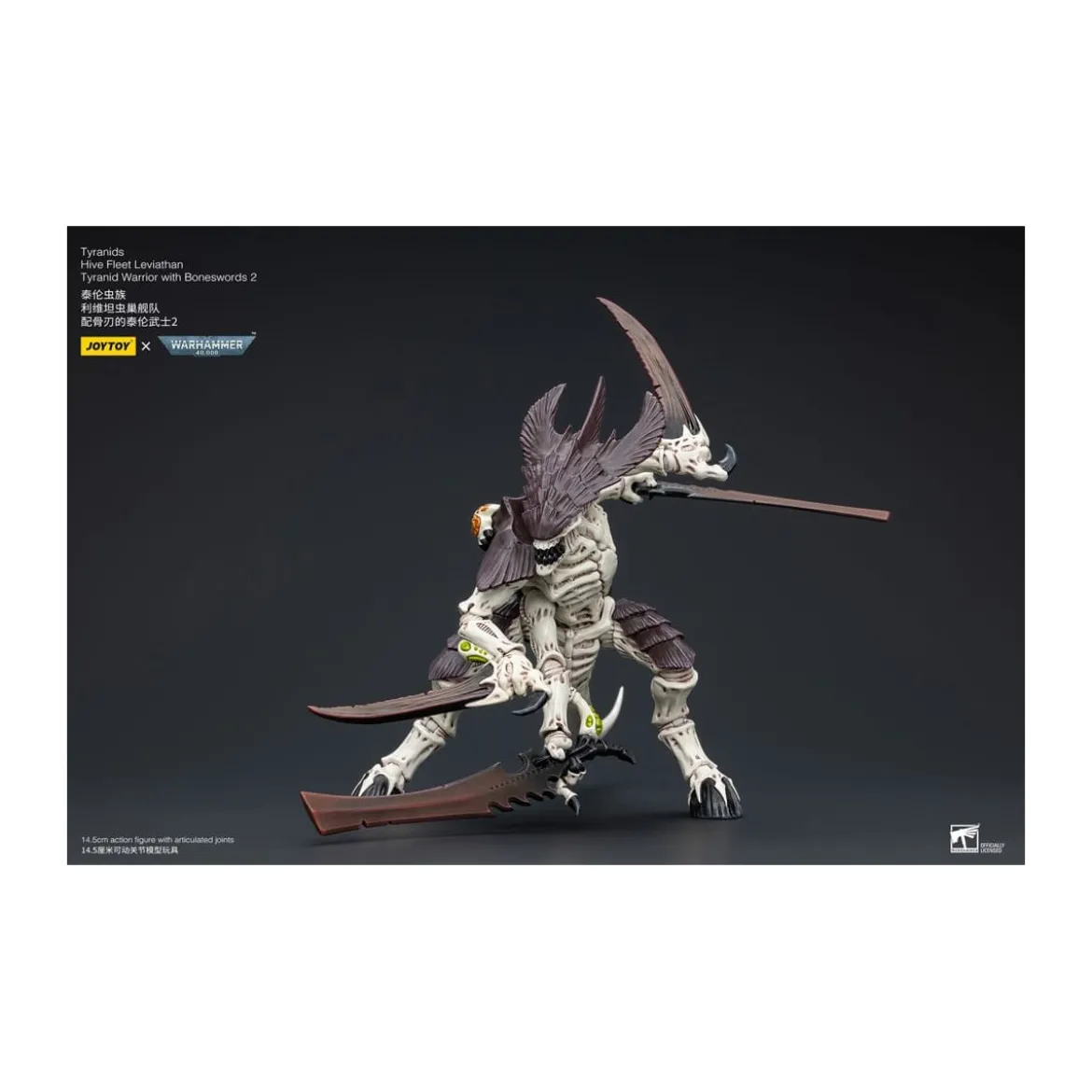 JoyToy Tyranids - Hive Fleet Leviathan Warrior with Boneswords 2 1/18 - Warhammer 40K