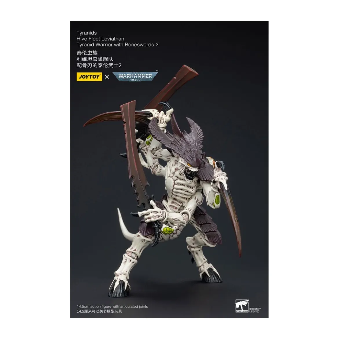 JoyToy Tyranids - Hive Fleet Leviathan Warrior with Boneswords 2 1/18 - Warhammer 40K