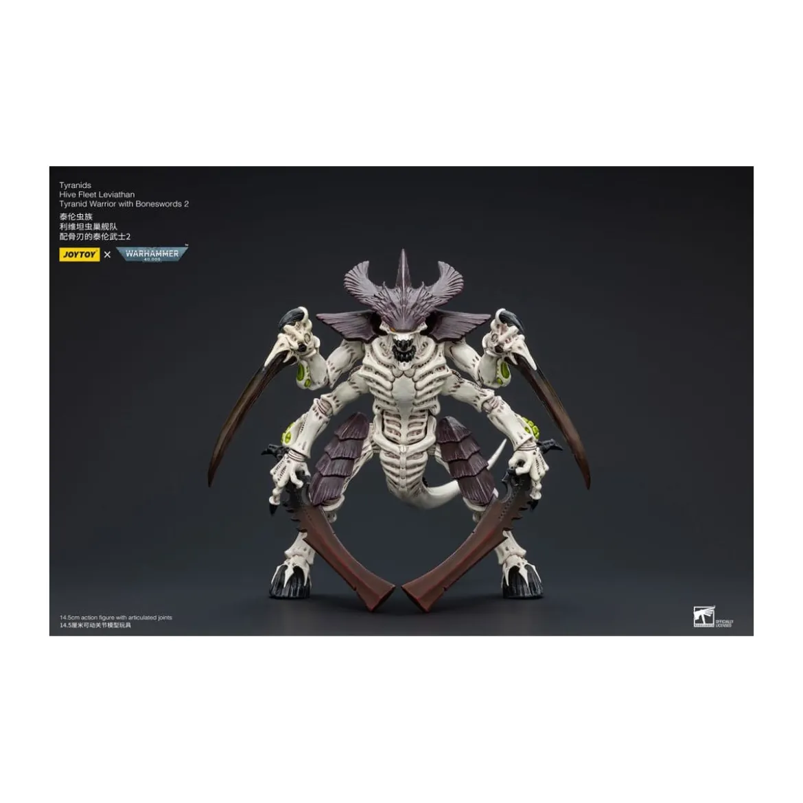 JoyToy Tyranids - Hive Fleet Leviathan Warrior with Boneswords 2 1/18 - Warhammer 40K