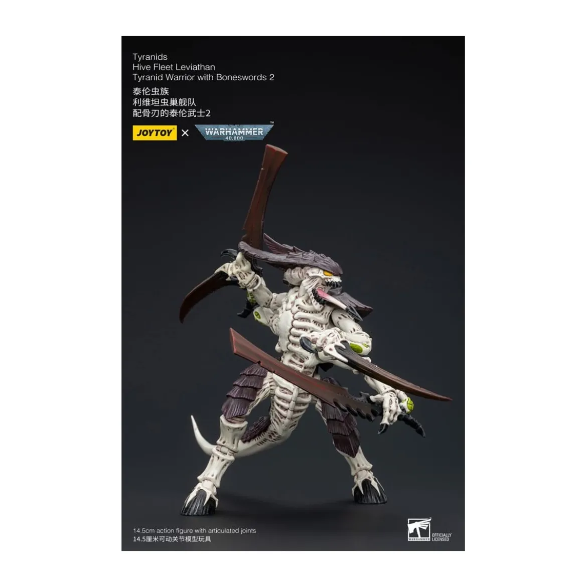 JoyToy Tyranids - Hive Fleet Leviathan Warrior with Boneswords 2 1/18 - Warhammer 40K
