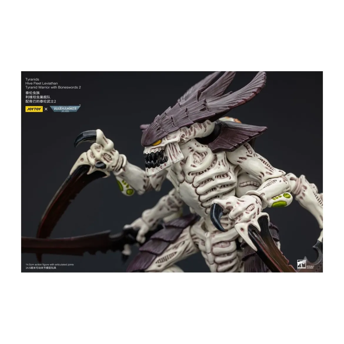 JoyToy Tyranids - Hive Fleet Leviathan Warrior with Boneswords 2 1/18 - Warhammer 40K