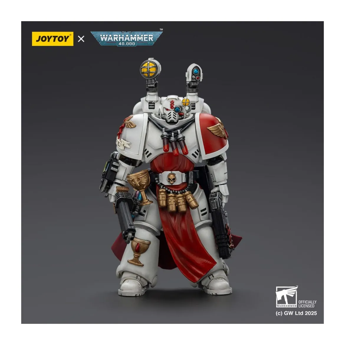 Joytoy - Warhammer - Blood Angels - Sanguinary Priest with heavy bolt pistol, chainsword and narthecium