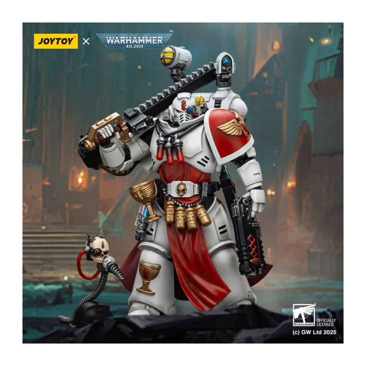 Joytoy - Warhammer - Blood Angels - Sanguinary Priest with heavy bolt pistol, chainsword and narthecium