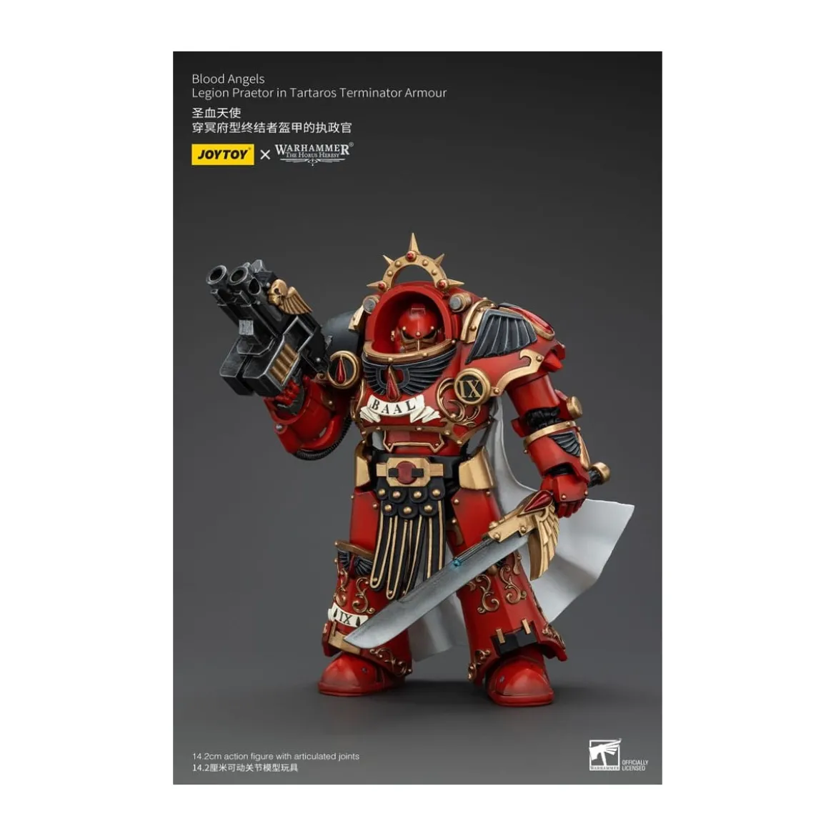 Joytoy - Warhammer - Blood Angels - Legion Praetor in Tartaros Terminator Armour - The Horus Heresy
