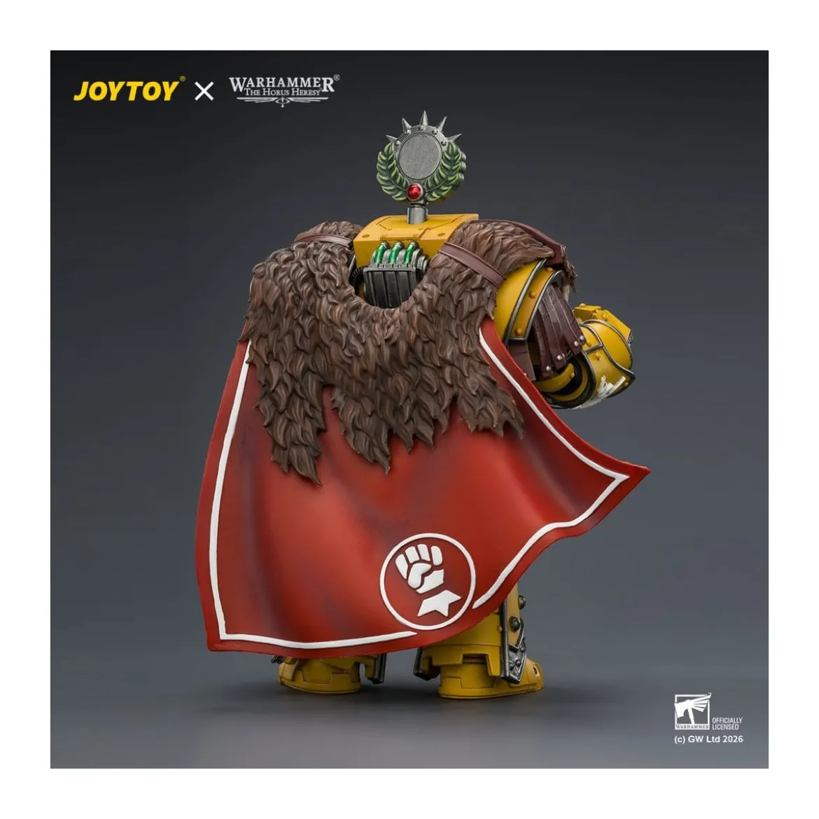 Joytoy - Warhammer - Imperial Fists - Lord Castellan Evander Garrius, The Tyrant of Cthonia with the Subiugator and Incineratus