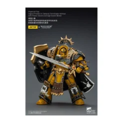 Joytoy - Warhammer - Imperial Fists - Legion Praetor in Tartaros Terminator Armour with Power Sword and Vigil Storm Shield 1/18