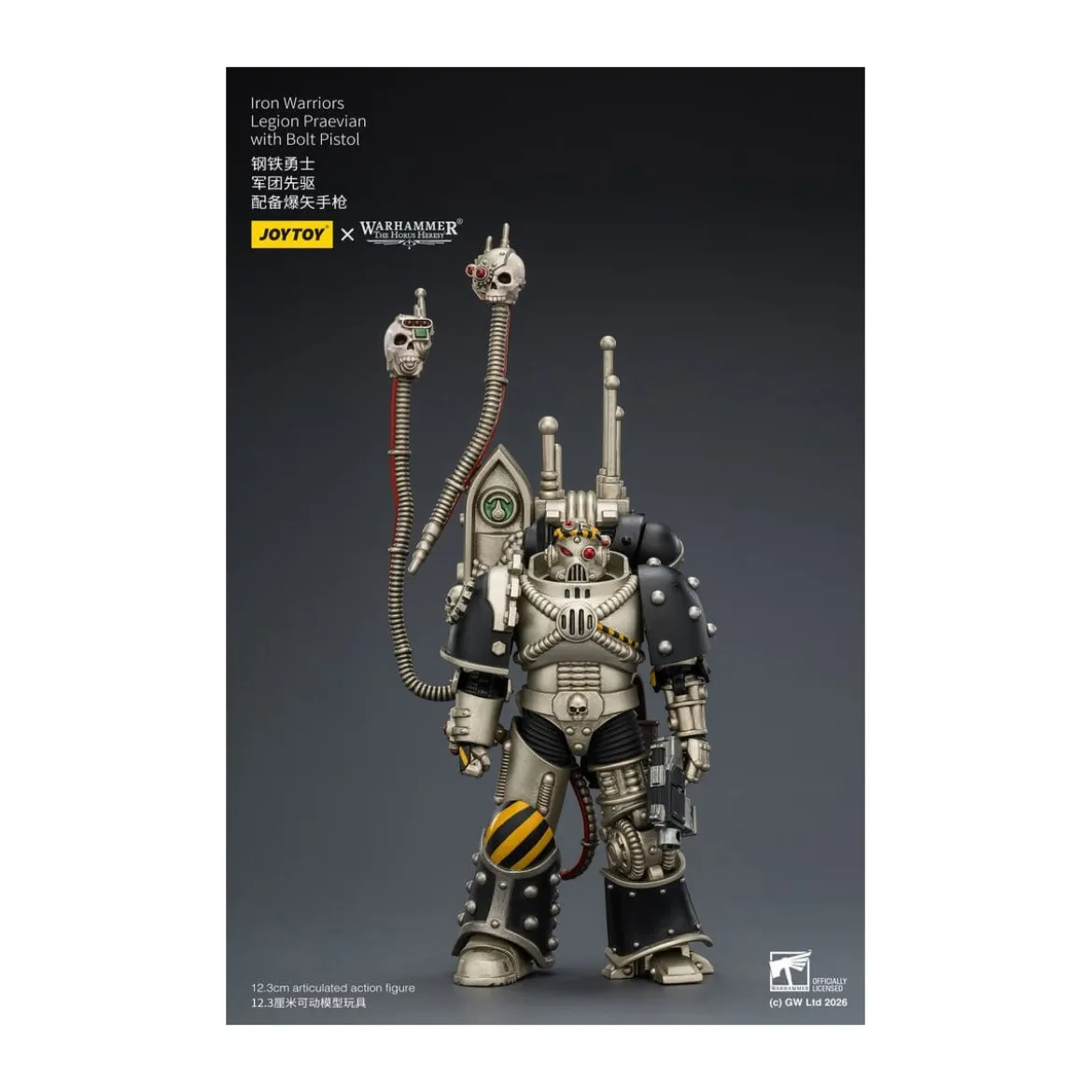 Joytoy - Warhammer - Iron Warriors Legion Praevian with Bolt Pistol - The Horus Heresy