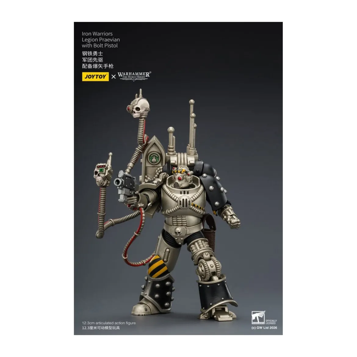 Joytoy - Warhammer - Iron Warriors Legion Praevian with Bolt Pistol - The Horus Heresy