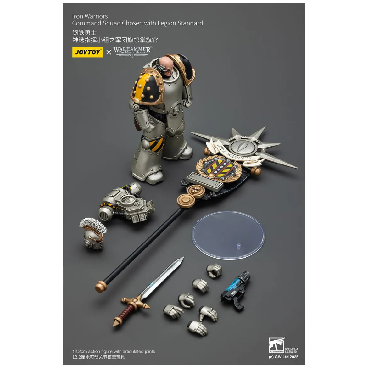 Joytoy - Warhammer - Iron Warriors Command Squad Chosen with Legion Standard